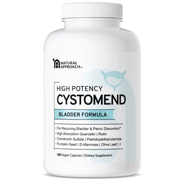 CystoMend | Bladder & Urinary Comfort Support - Powerful Formula for Relief | Bladder Health + Urinary Frequency & Urgency Blends | Supplement for Women and Men | USA Manufactured | 180 Capsules