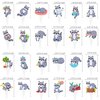 48Pcs Raccoon Theme Cupcake Toppers Woodland Animal Birthday Party Decorations Cartoon Raccoon Cake Topper Decorations for Woodland Theme Baby Shower Forest Animal Party Supplies
