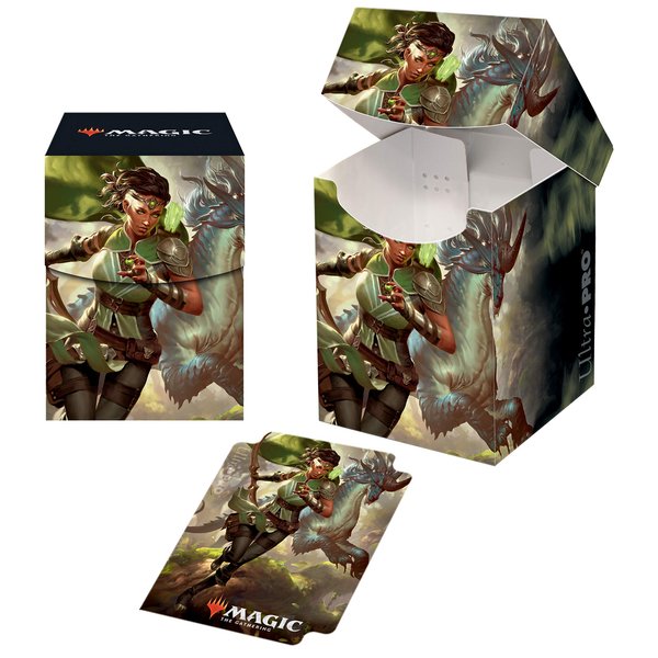 Ikoria: Lair of Behemoths - Vivien, Monster's Advocate PRO 100+ Deck Box for Magic: The Gathering
