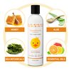 FuzzyDuck Kids Conditioner, All Hair Types, Moisturizer, made w/Aloe, Sea Botanicals & Honey that reduces Frizz, increases Moisture Content & Manageability for Smooth & Silky Hair-Citrus Medley, 8oz