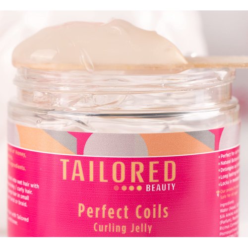 Tailored Beauty Perfect Coils Curling Jelly - Styling Hair Gel - Black Castor Oil - Curly Hair - Twisting & Smooth Edges