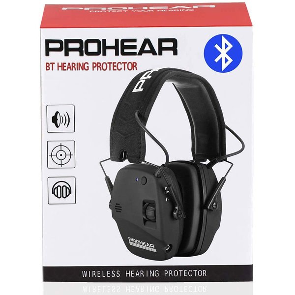 PROHEAR 030 Bluetooth 5.4 Electronic Shooting Ear Protection Earmuffs, Noise Reduction Sound Amplification Hearing Protector for Gun Range and Hunting