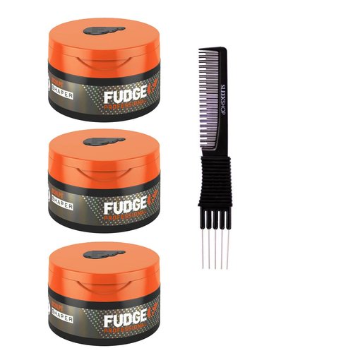yper Fudge Professional Sculpt Hair Shaper (2.5 oz) with Teasing Comb Pack of 3