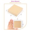MESHA Jewelry Gift Boxes, 3.5x3.5x1 Inch 20 Pcs Matte Small Gift Box wtih Lids, Small Cardboard Jewelry Boxes with Cotton Filled and Lids, Jewelry Box Bulk for Valentine's Day Brown