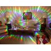 Rainbow Symphony- Rainbow Prism Suncatcher for Window, Axicon Pattern, with Bonus Board Sun Catcher, Made in USA