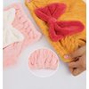 YUMINGUHC 4Pcs Super Absorbent Hair Towel Wrap Soft Microfiber Hair Plopping Towel Bow Tie Hair Quick Drying Caps Turban Wrap for Wet Hair Long Thick Curly Hair Bath Accessories (Mixed Colors)