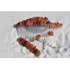 Carnelian Stone Hair Clip Set - Includes 2 Hair Combs, 1 60 mm French Barrette, 2 Hair Pins
