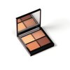 PHASE ZERO Makeup Quad Eyeshadow Palette - Bombay Rose - 5.2g / 0.183 Oz. - Pigmented, Warm-Toned Neutral Eyeshadow Palette with Four Matte Pigments
