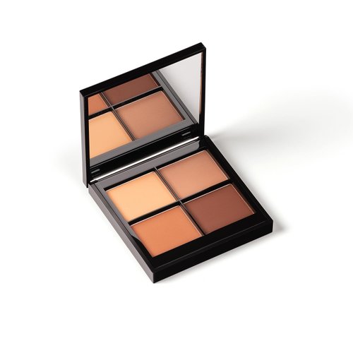 PHASE ZERO Makeup Quad Eyeshadow Palette - Bombay Rose - 5.2g / 0.183 Oz. - Pigmented, Warm-Toned Neutral Eyeshadow Palette with Four Matte Pigments