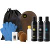 Tan Physics (13pc Deluxe Bundle) Tan Physics True Color Sunless Tanner, Pre-Tan Exfoliator, & Tan Extender- plus ALL tanning essentials - Travel Bag & Bottle, Exfoliation Glove, Mitt & Applicators