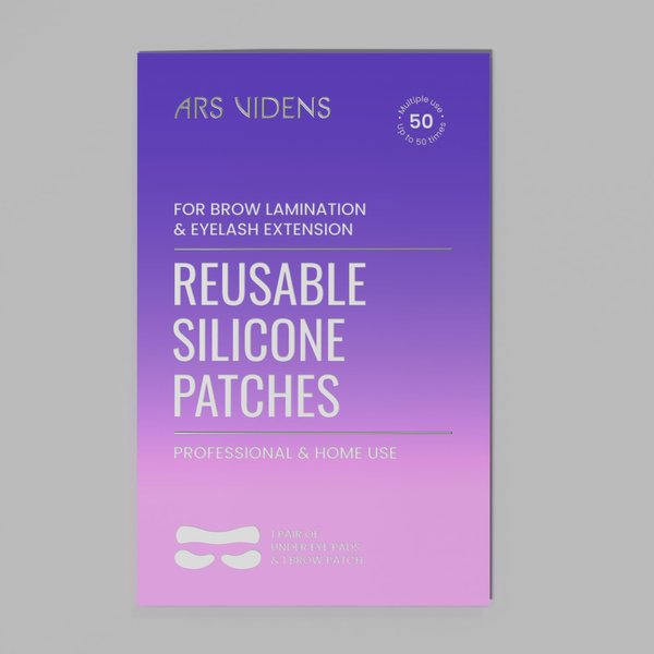 Reusable silicone patches for brow lamination and eyelash extension