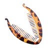 Set of Two Tortoise Shell 5 Inch Banana Clip Hair Clincher Rounded Edges Hair Comb