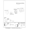 Westbrass A493CH-07 Patented Deep Soak Round Replacement 2-Hole Bathtub Overflow Cover for Full and Over-Filled Closure, Satin Nickel