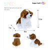 DolliBu Plush St Bernard Dog Stuffed Animal - Soft Plush Huggable Dog Plush, Adorable Playtime Plush Toy, Cute Pet Animal Cuddle Gift for Kids & Adults - 8 Inch