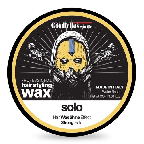 The Goodfellas' smile Hair Wax Fiber/Pomade, Strong Hold Formula, 100ml, Made in Italy (Solo)
