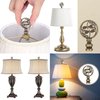 SJZBIN Lamp Finial Cap Knob Double Dragonflies Lamp Finials Hollowing Out Treatment Dragonfly Design Lamp Decoration for Lamp Shade, Bronze