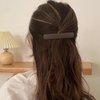 ATODEN Hair Clips 4Pcs Hair Barrettes for Thin Fine Hair Neutral Flat Hair Clips Hair Pins Matte French Barrette Hair Clips for Short Medium Hair Accessories for Women Girls Beige Khaki Brown Black