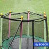 Bobor Trampoline Sprinkler for Kids, Outdoor Backyard Water Park Fun Summer Outdoor Water Sprinkler Toys for Boys Girls (Black, 39ft)