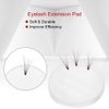 Eyelash Extension Pad, Professional Clear Thick Reusable Round Silicone Eyelash Extension Stand Holder Pallet Eyelash Pad Makeup Tool for Easy Pick Up False Eyelash False Eyelash Holder Pads