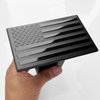 American Flag Metal Trailer Hitch Cover for 2 inch Receivers（with 5/8-Inch Pin Diameter Trailer Hitch Lock ） (Black)