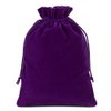 Lucky Monet 25/50/100PCS Velvet Drawstring Bags Jewelry Pouches for Christmas Birthday Party Wedding Favors Gift Candy Headphones Art and DIY Craft (50Pcs, Purple, 4” x 6”)