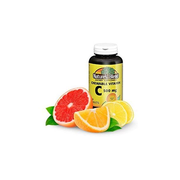 Chewable Vitamin C. Great tasting low sugar essential vitamin, does not promote tooth decay. 500mg, 60 Tablets.
