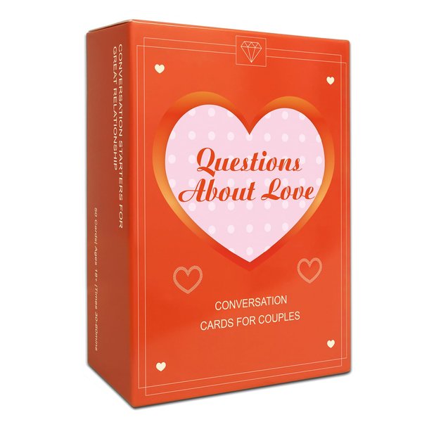 UMONIE Conversation Cards for Couples, Fun Questions Couples Games for Date Night, Cards Game for Couples to Strengthen Relationships, Romance, Trust - Valentine's Day Couples Gifts for Him/Her/Them