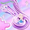 KUALUDJIT Mermaid Scented Butter Slime Toy Kit for Girls and Boys,Super Soft and Non Sticky ，Focus On Relieve Stress DIY Surprise Slime, Birthday Gift and Easter Party Favors（7oz）