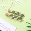 4Pcs St.Patricks Hair Clips Green Luck Clover Hairclips Glitter Green Clover Leaf Hairpins for Women Irish Holiday Hairpins