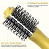 Travel Blow Dryer Brush Dual Voltage Compact 10-Inch Mini Hot Air Brush Portable and Travel-Friendly Styling Tool 2 Inch Oval One Step Hair Dryer and Volumizer