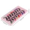 Leilanis Beauty Colorful False Eyelashes, 8 Pairs Mixed Faux Mink Fluffy Lashes, Long Eyelash Extensions