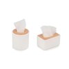 Dollhouse Tissue Box 2Pcs Miniature House Accessories, Round Tube & Rectangle Papar Box Set for Toliet Living Room Decoration, Tissue Holder Model for DIY Craft (1:12 Scale)