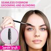Eyebrow Brush Duo by Keshima - Premium Quality Angled Eye Brow Brush and Eyebrow Spoolie