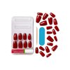 KISS Gel Fantasy Sculpted Halloween Press-On Nails, Solid Red, Medium, Coffin, 31 Ct.