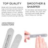 Tachibelle Premium Japan Abrasive 100/180 Medium Disinfectable Washable Zebra File Nail Art Sanding Nail Files 10 Pcs