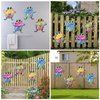 Metal Frog Wall Decor, 4Pcs Frog Iron Wall Art Sculptures Art Frogs Wall Hanging Sculpture Decoration. Outdoor Fence Art for Home Garden, Fence, Patio, Yard, Bedroom Outside Gifts for Adults