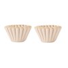 N/C 50 Pieces 1-2 Cup Basket Coffee Filters Natural Unbleached Disposable Paper Coffee Filter for Home Office Cafe Barista Use, Light Brown