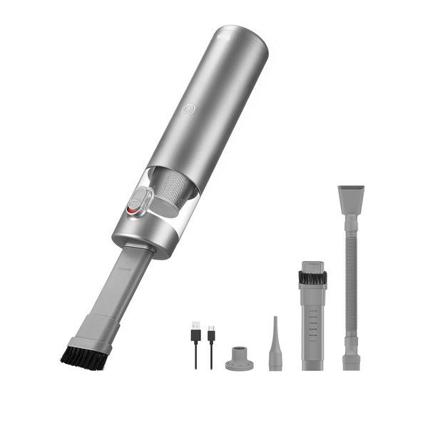 Brigii Crevice Vacuum, Handheld Vacuum & Air Duster & Hand Pump 3 in 1, Cordless Mini Vacuum, 3 Kinds of Crevice Nozzles, Lightweight 1lbs,USB Rechargeable-M1