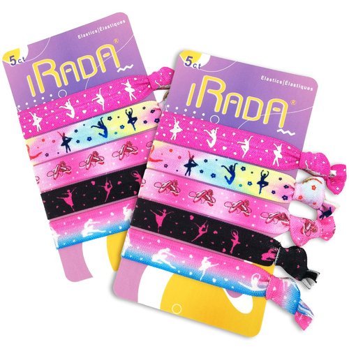 10pcs Elastic Hair Ties for Girls Women Cute Ribbon Ponytail Holders No Damage Knotted Hair Bands-Dance Hair Tie