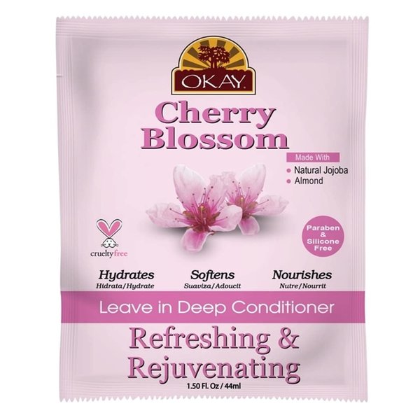 Okay Cherry Blossom Refreshing & Rejuvenating Leave in Deep Conditioner, 1.5 Ounce