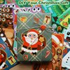 ANWUZING 24 Sheets Christmas Stickers for Kids, Christmas Crafts Make Your Own Stickers, Xmas Winter Holiday Party Games Stickers, Christmas Gift Bag Decor, Christmas Classroom Activity Stickers
