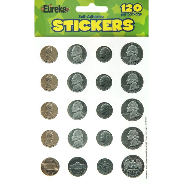 Eureka Money Stickers