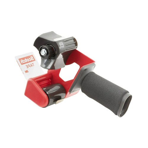 Scotch Packaging Tape Dispenser, Holds Tape up to 2" Wide, No Tape Included (ST-181),Red