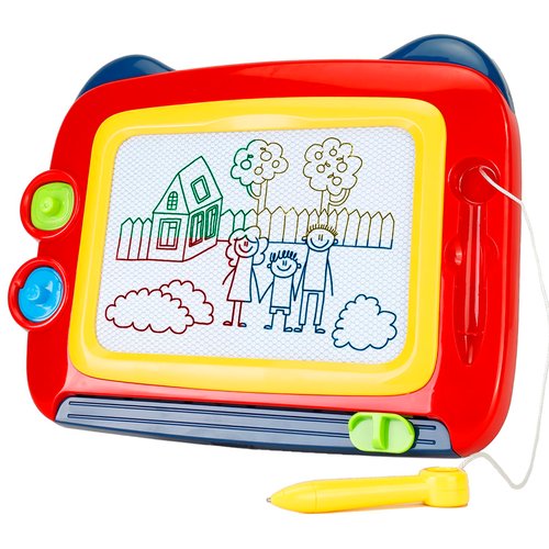 Magnetic Drawing Board, Toddler Toys for Girls Boys Gift Age 3 4 5, Doodle Board A Etch Colorful Sketch Magnet Erasable Pad, Educational Learning Kids Toys for Toddlers, Gifts for Birthday Christmas