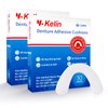 Y-Kelin Lower Denture Adhesive Cushions, Adhesive-Free Denture Pads for Sore Gums, 30 Pads*2 (60 Strips)