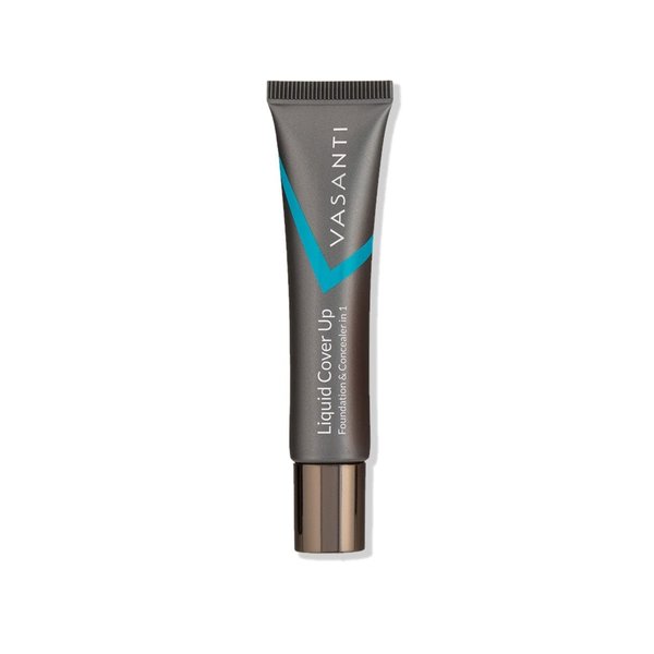 VASANTI Oil-Free Foundation & Concealer in 1 - Liquid Cover-Up (V2) - Full Matte Coverage Long Lasting Paraben-Free Vegan Friendly Makeup