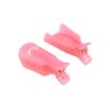 KINGMAS 10 Pcs Gel Nail Polish Remover Clips, Plastic Acrylic Nail Art Remover Soak Off Wrap Cleaner Cap Clip