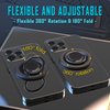 MLUOVI Magnetic Phone Ring Holder Dual-Side Magnetic Ring Holder for Phone Case Adjustable Grip Stand Finger Ring Kickstand Smooth 360° Rotate Grip Holder Stand Magnetic Ring Holder Magsafa Black