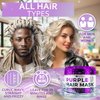 Purple Hair Mask - Deep Conditioner and Toner for Blonde, Brassy Hair - Hydrating Repair and After Bleach Treatment for Damaged and Dry Hair - Moisture Conditioning for Bleached Women and Men