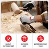 NoCry Professional Cut Resistant Work Gloves for Men and Women with Firm Grip and Waterproof Palms — Cut Resistant Gloves with Touchscreen Tips & Reinforced Thumb — Cutting Gloves or Anti Cut Gloves